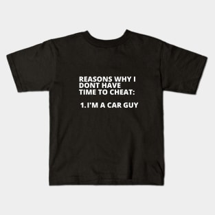 Car guys dont cheat Kids T-Shirt